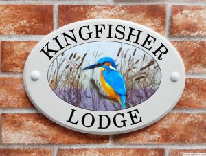 Kingfisher house sign